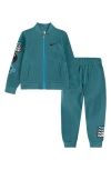 Nike Kids' Tricot Jacket & Joggers Set In Green
