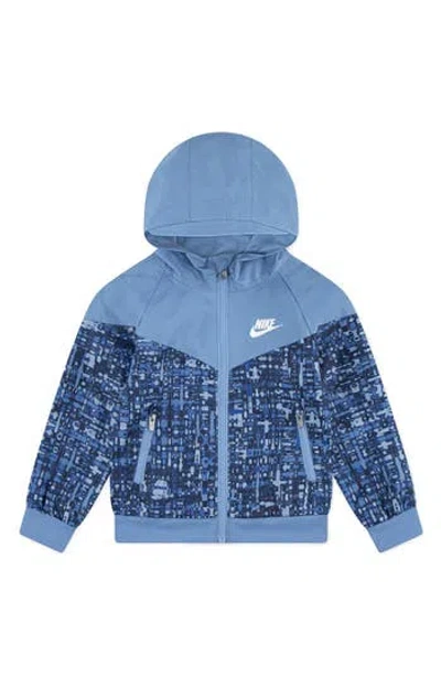 NIKE NIKE KIDS' WATER RESISTANT HOODED WINDRUNNER JACKET