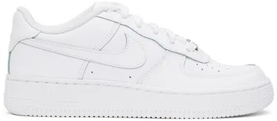 Nike Kids White Air Force 1 Le Big Kids Sneakers In White/white