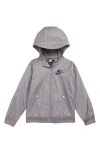 Nike Kids' Windrunner Water Resistant Hooded Jacket In Gray