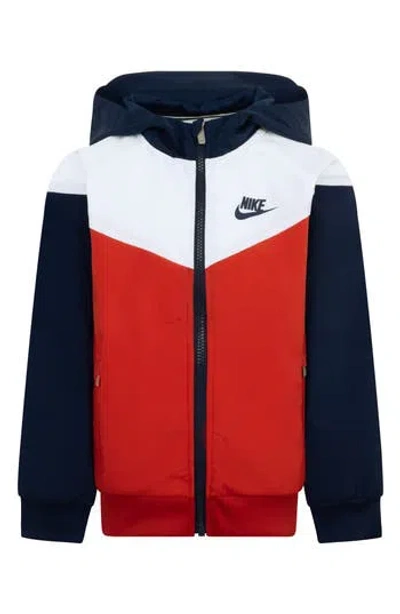 Nike Kids' Windrunner Water Resistant Hooded Jacket In Multi
