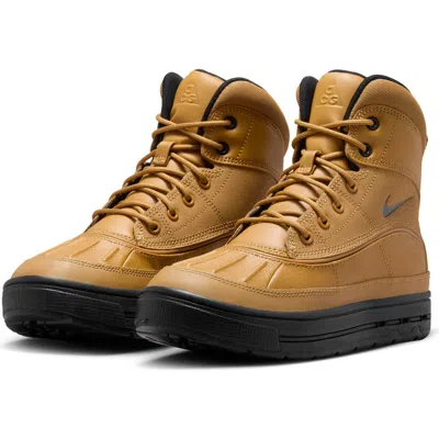 Nike Kids' Woodside 2 Acg Boot In Wheat/ Black