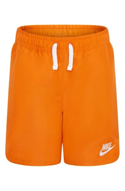 Nike Kids' Woven Athletic Shorts In Safety Orange