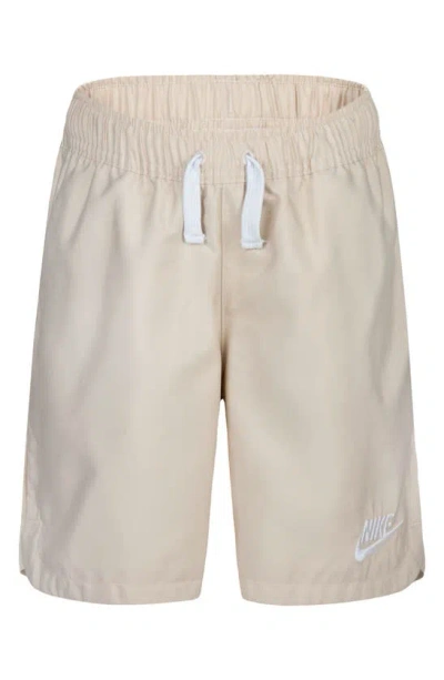 Nike Kids' Woven Athletic Shorts In Neutral