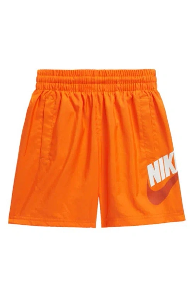 Nike Kids' Woven Shorts In Orange
