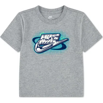 Nike Kids' Boys' 4-7 Y2k Futura Short-sleeve T-shirt In Gray