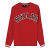 Nike Knit Round Neck Athleisure Casual Sports Red