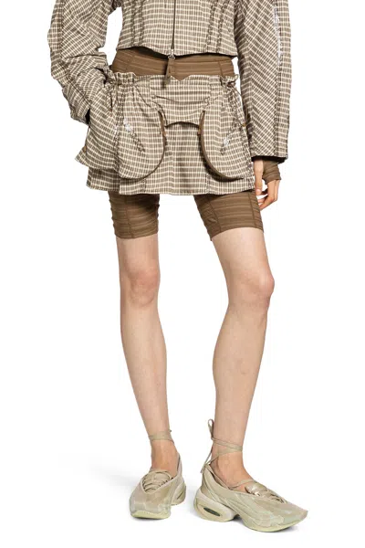 Nike Knwls Collaboration Joan 2-in-1 Shorts In Brown