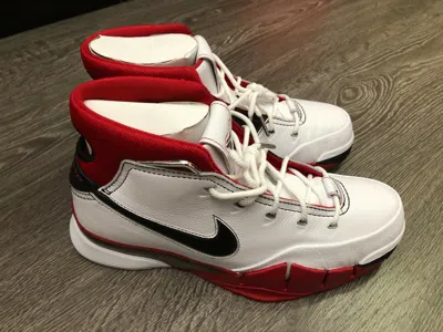 Pre-owned Nike Kobe 1 Protro 2006 "all Star" White Varsity Red Mens Sizes Aq2728-102 In White Red Black