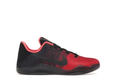 Pre-owned Nike Kobe 11 Achilles Heel Sneakers In University Red/metallic Gold/black