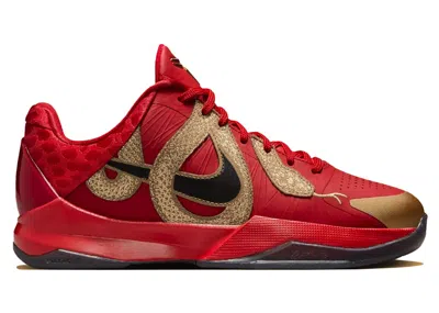 Pre-owned Nike Kobe 5 Year Of The Mamba Sneakers In University Red/black/metallic Gold In Multi