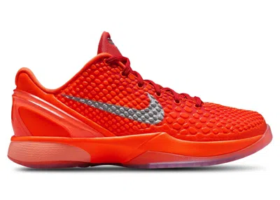 Pre-owned Nike Kobe 6 Wnba Sneakers In Total Orange/metallic Silver/cosmic Clay In Multi