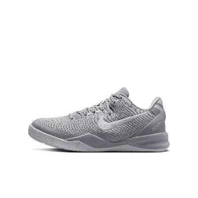 Nike Babies' Kobe Viii Big Kids' Basketball Shoes In Grey
