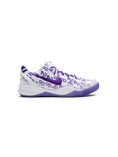 Nike Kids' Kobe 8 Protro 'court Purple' Sneakers In White