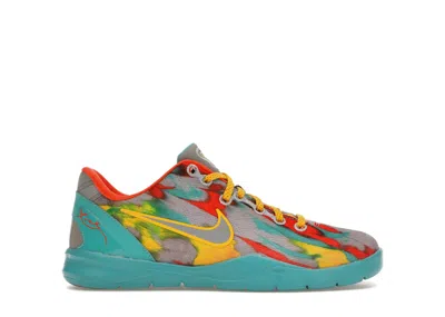 Pre-owned Nike Kobe 8 Protro Venice Beach (2024) Sneakers In Stadium Grey/metallic Silver/tour Yellow