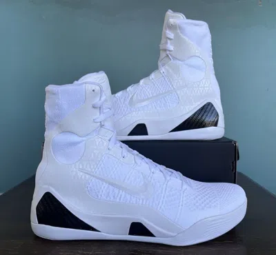 Pre-owned Nike Kobe 9 Elite Protro "halo" White Basketball Shoes Men's Size 14 Fz7335-100
