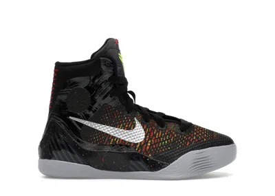 Pre-owned Nike Kobe 9 Elite Protro Masterpiece (2025) Sneakers In Black/metallic Silver/bright Crimson