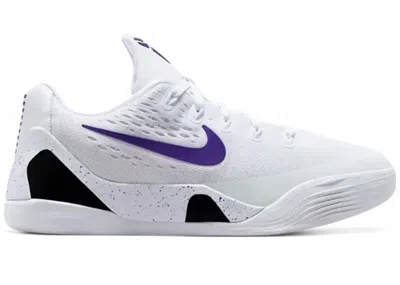 Pre-owned Nike Kobe 9 Em Low Tb Sneakers In White/court Purple In Multi