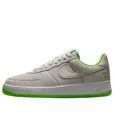 Nike Air Force 1 Low Snakeskin-effect Sneakers In Gray