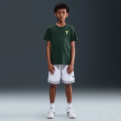 Nike Kobe Big Kids' (boys') Pleated Basketball Shorts In White