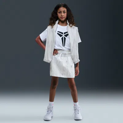 Nike Kobe Big Kids' (girls') Lightweight Woven Skirt In White