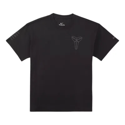 Nike Kobe Bryant Short Sleeves Tee 'mamba Mentality' In Black