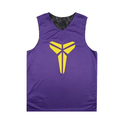 Pre-owned Nike Kobe Dri-fit Standard Issue Reversible Basketball Jersey 'black/field Purple/amarillo' | Men's