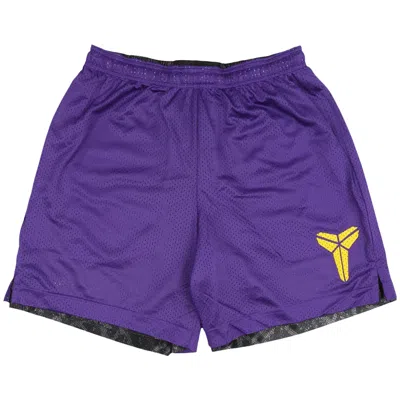 Pre-owned Nike Kobe Dri-fit Standard Issue Reversible Basketball Shorts 'black/field Purple/amarillo' | Men's