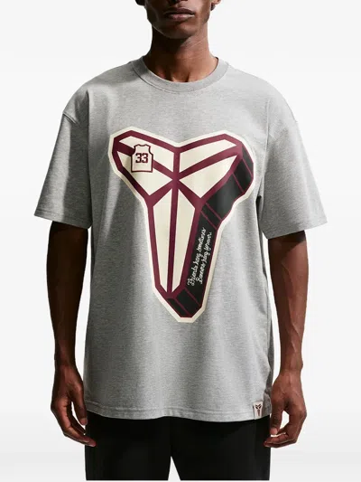 Nike Kobe Dri-fit Graphic-print T-shirt In Gray
