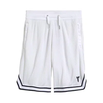 Pre-owned Nike Kobe Pleated Basketball Shorts 'white/black' | Men's Size L