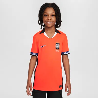 Nike Korea 2025 Stadium Home (women's Team) Big Kids'  Dri-fit Soccer Replica Jersey In Red