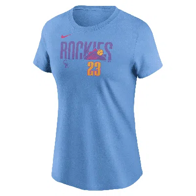 Nike Kris Bryant Colorado Rockies City Connect Fuse  Women's Mlb T-shirt In Purple