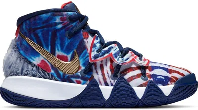Pre-owned Nike Kybrid S2 Tie Dye Usa Sneakers In Blue Void/metallic Gold/photo Blue