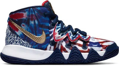 Pre-owned Nike Kybrid S2 Tie Dye Usa Sneakers In Blue Void/metallic Gold/photo Blue