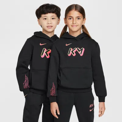 Nike Kylian Mbappã© Club Fleece Big Kids' Soccer Hoodie In Black