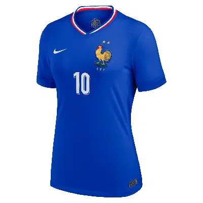 Nike Kylian Mbappã© France National Team 2024 Stadium Home  Women's Dri-fit Soccer Jersey In Blue