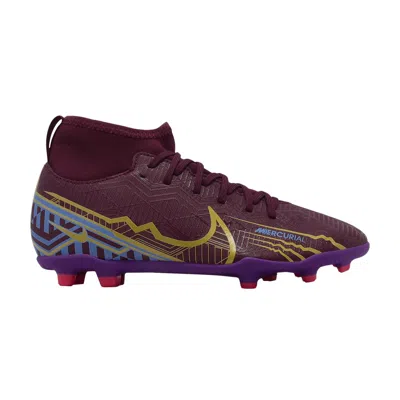 Pre-owned Nike Kylian Mbappé X Mercurial Superfly 9 Club Fg Mg Gs 'dark Beetroot' | Red | Kid's Size 4
