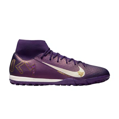 Pre-owned Nike Kylian Mbappé X Zoom Mercurial Superfly 10 Academy Tf 'grand Purple' | Men's Size 13