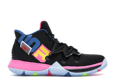 Pre-owned Nike Kyrie 5 Just Do It Sneakers In Black/volt/hyper Pink