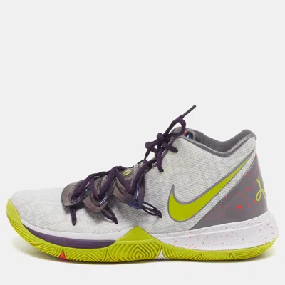 Pre-owned Nike Kyrie 5 Mamba Mentality Size 44.5 Multicolor Leather And Mesh High Top Sneakers