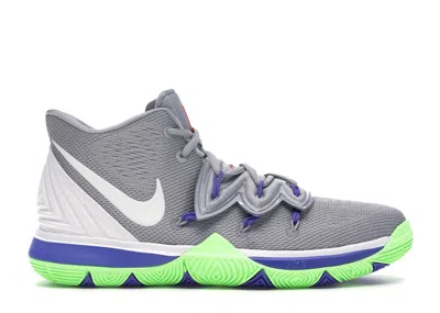 Pre-owned Nike Kyrie 5 Sneakers In Wolf Grey/white/lime Blast