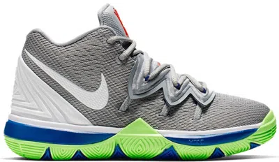 Pre-owned Nike Kyrie 5 Sneakers In Wolf Grey/white/lime Blast