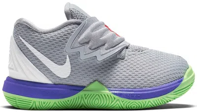 Pre-owned Nike Kyrie 5 Sneakers In Wolf Grey/white/lime Blast In Multi