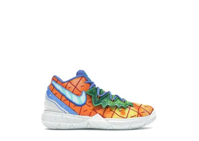 Pre-owned Nike Kyrie 5 Spongebob Pineapple House Sneakers In Orange Peel/teal Tint