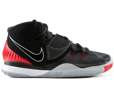 Pre-owned Nike Kyrie 6 Bred Sneakers In Black/university Red