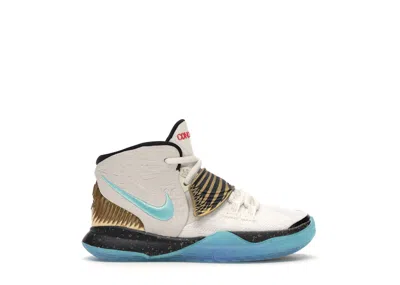 Pre-owned Nike Kyrie 6 Concepts Golden Mummy Sneakers In Sand/teal/metallic Gold