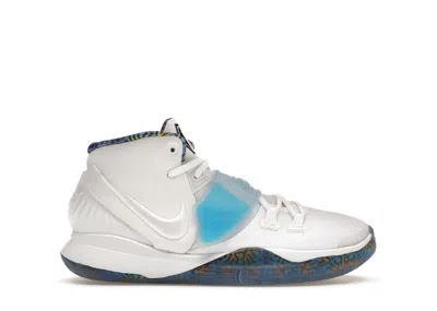 Pre-owned Nike Kyrie 6 Crimson Sneakers In White/sapphire