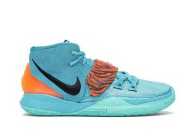 Pre-owned Nike Kyrie 6 Sneakers In Oracle Aqua/black/opti Yellow