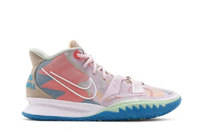 Pre-owned Nike Kyrie 7 Basketball 1 World 1 People Regal Pink Men's Size 17 Cq9326-600