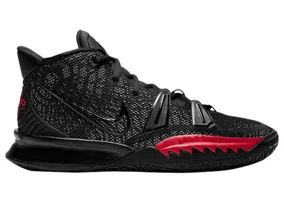 Pre-owned Nike Kyrie 7 Bred Sneakers In Black/university Red/white